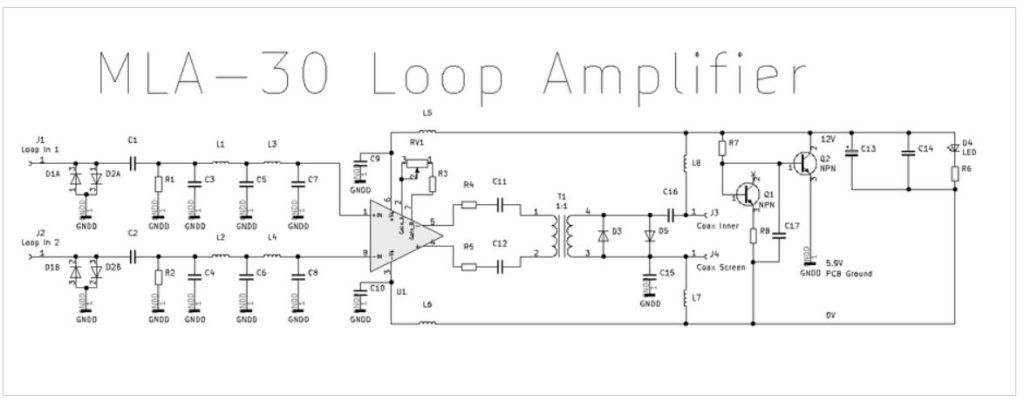 Circuito interno Antena MLA-30