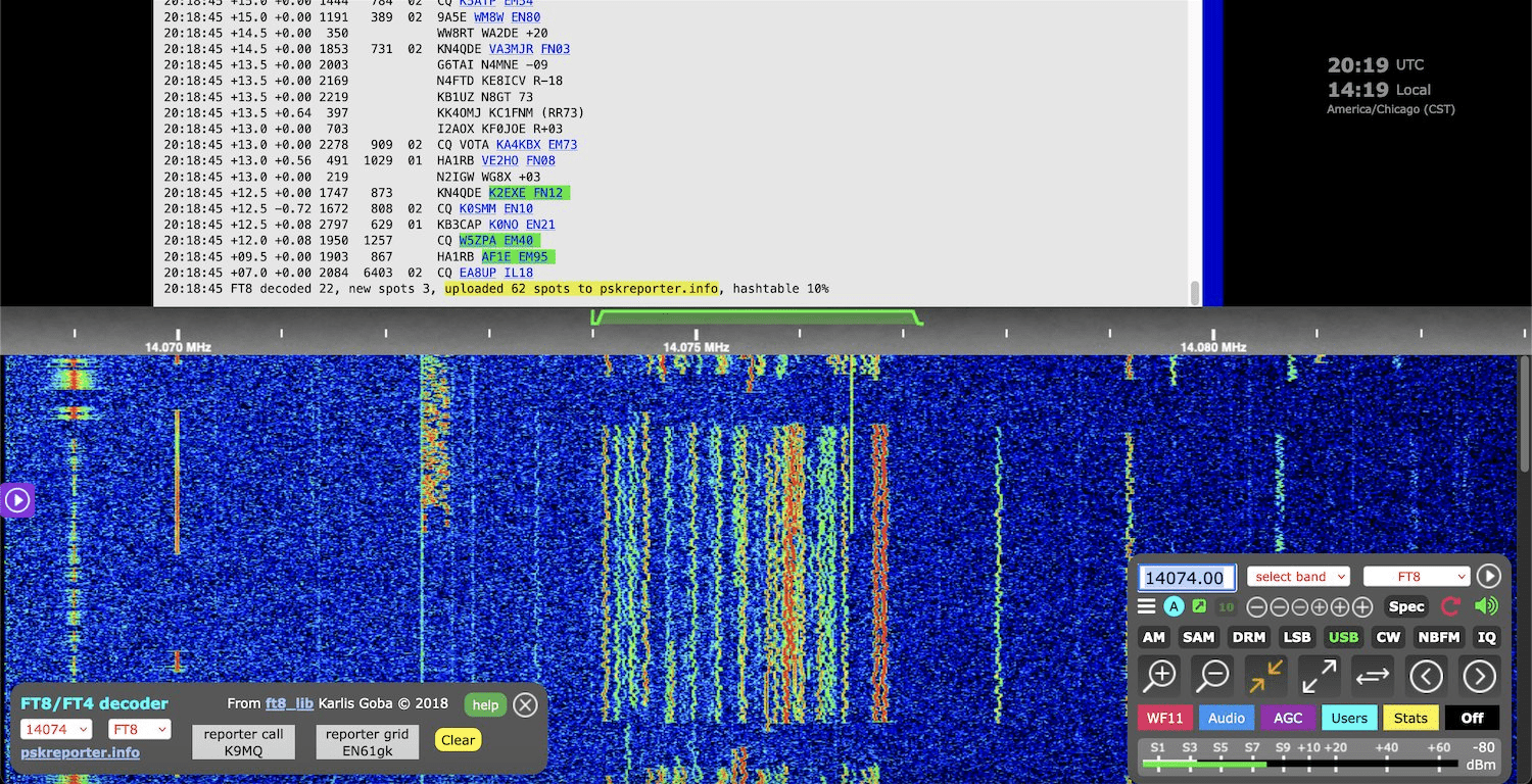 KIWISDR FT8