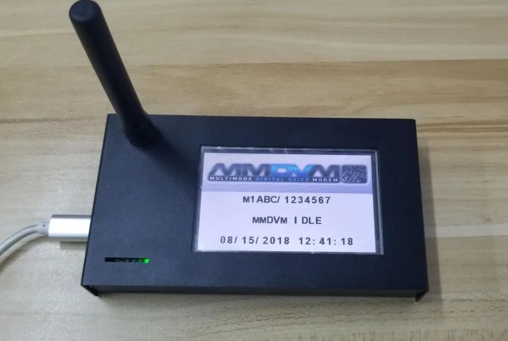 MMDVM terminado + Raspberry pi zero W + LCD de 3,2 pulgadas + antena + tarjeta SD de 16G + caja de metal P25 DMR YSF