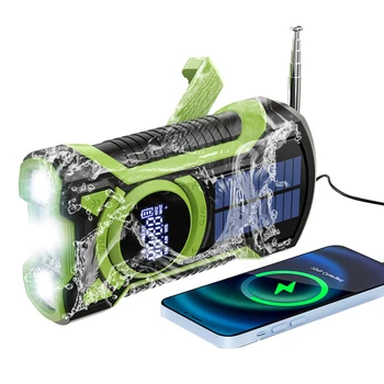 EM03 – Radio de emergencia con manivela y solar