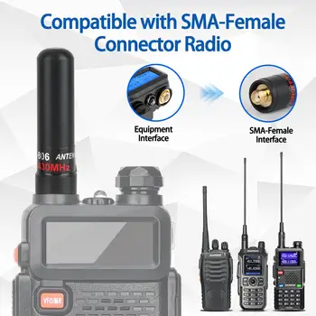 ABBREE AR-806 – Antena flexible VHF/UHF