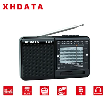 XHDATA D-328 – Receptor portátil con FM/AM/SW y Bluetooth