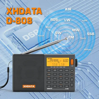 XHDATA D-808 – Receptor portátil con FM/AM/SW y SSB