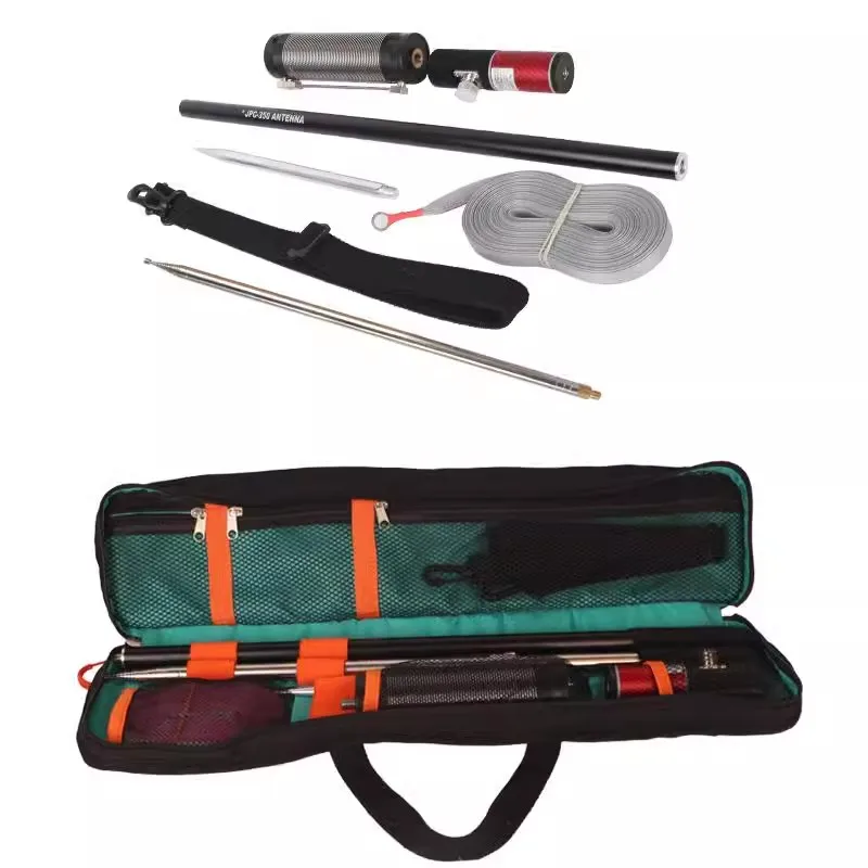 JPC-350 Antena portátil de onda corta GP HF de 80 m-6 metros + bolsa de transporte