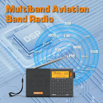 XHDATA D-808 – Receptor portátil con SSB y banda aérea